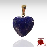 Lapis Lazuli Heart Pendant in Gold