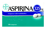 Aspirina 325 mg - Trattamento di mal di testa e dolori da lievi a moderati - 10 compresse