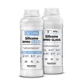R PRO GLASS - Translucent liquid silicone rubber for soft moulds (Packaging: 500 gr (250 gr A + 250 gr B))