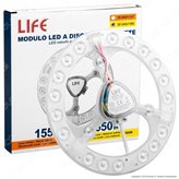 Life Modulo LED Circolina con Magnete Ø185mm 18W per Plafoniere - mod. 39.942418N
