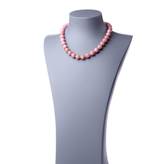 Collana Corta a Sfere di Opale Andino Rosa e Ag 925