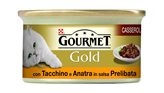 Gourmet gold casserole con tacchino e anatra in salsa prelibata 85 gr