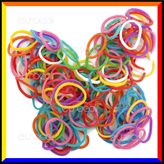 Loom Bands Elastici Colorati Rainbow Mix - Bustina da 600 pz