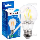 V-Tac VT-1887 Lampadina LED E27 6W Bulb A60 Filamento