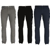 Pantalone da Lavoro Multitasche Elasticizzati Smart Stretch Slim Fit invernali comodi - Colore : Blu navy- Taglia : M
