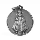 Medalla del Divino Niño de Praga en Plata