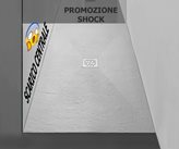 Piatto doccia PROMOZIONE SHOCK BIANCO mineral marmo tagliabile 3cm - Seleziona Misura : 100x70