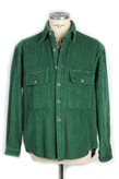 Finamore 1925 green velvet shirt jacket - Size : S
