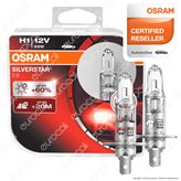 Osram Silverstar 2.0 55W- 2 Lampadine H1
