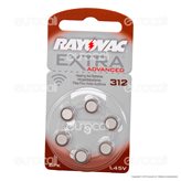 Rayovac Extra Advanced Senza Mercurio Misura 312 - Blister 6 Batterie per Protesi Acustiche