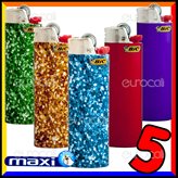 Bic Maxi Grande Fantasia Glitter - 5 Accendini