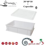 Genus Dei  Cassetta Portaimpasto + Coperchi Modello Qualità Professionale service 100 % Made in Italy - Centimetri : 30x40x10