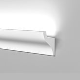 Profilo cornice strip Led illuminazione indiretta soffusa veletta a soffitto parete incasso o esterno cartongesso verniciabile