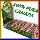 Cartine Hempire 1.0 Corte 100% Pura Canapa - Scatola da 25 Libretti