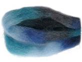 Lana filata multicolore toni blu 1035