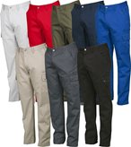 Pantalone Da Lavoro Multitasche 100% Cotone Twill Forest - Payper  AY 7332 - Colore : Verde militare- Taglia : S