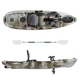 Kayak-canoa Atlantis ANACONDA - pedali ad elica - cm 316 - seggiolino - 2 portacanna - pagaia
