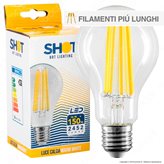 Bot Lighting Shot Lampadina LED E27 16W Bulb A70 Filamento Extra-Lungo - mod. WLD1016X1 / WLD1016X2 / WLD1016X3 - Colore : Bianco Naturale