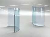 Basen aus gebogenem Glas für Tisch aus Glas Tao