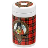 Lubinski Vaso porta tabacco Tartan scozzese color rosso