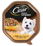 Cesar Ricette di Campagna con Pollo e Verdurine in Salsa 150g - Peso : 150g