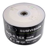 DVD-R Sumvision ID Brand Logo 4,7GB 120 Minuti Cake 16X Vergini Vuoti dvd -R Originali Box