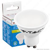 V-Tac VT-2887 D Lampadina LED GU10 7W Faretto Spotlight Dimmerabile - Colore : Bianco Naturale
