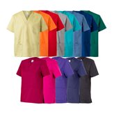 Casacca Sanitaria maniche corte da Lavoro Multitasche Velilla 589 - Colore : Turchese- Taglia : 4XL