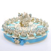 Torta Portaconfetti con Unicorno Celeste - ARTICOLO : Torta da 60 Pezzi