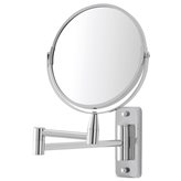 Specchio makeup da Muro con Braccio Orientabile e Doppio Specchio
