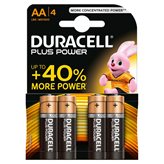 Duracell Pile batterie  Duracell Plus AA (Stilo) - 1,5 V - 2700 mah (conf. 4)