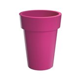 Vaso colorato in plastica da esterno e interno - LOFLY Alto - cm 40 - Colore : Grigio