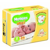 Bebè Huggies® 24 Pannolini Extra Care Taglia 2