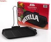 Ilsa dietella ,bistecchiera 23x36 in ghisa inossidabile qualità pesante prodotta in italia
