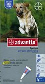 Advantix Spot On 4 pipetta per cani oltre 25 kg fino a 40 kg