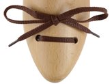 Lacci scarpe piatti cerati marroni per scarpe casual - Taglia : 75cm, Colore : MARRONE
