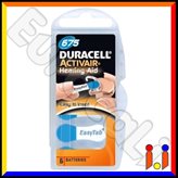 Duracell Activair Misura 675 - Blister 6 Batterie per Protesi Acustiche