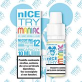 Nice Try Maniac Liquido Pronto 10ml al Mentina Ghiacciata - Nicotina : 6 mg/ml- ml : 10