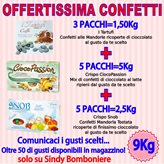 Confetti CRISPO 9kg SNOB CIOCOPASSION TARTUFATI Confettate Cioccolato Mandorla