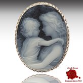 Cammeo Maternità Spilla Ciondolo - Dimensioni : 30 mm