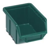 Contenitore porta minuterie in plastica di colore verde impilabili 11,1x16,8x7,6 - Colore : verde, Set da : 1