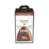 NaturalePiù Uovo di Pasqua di cioccolato fondente biologico - Fondente 70% con nocciole
