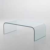 Tavolino rettangolare in vetro Stefan Plus (Larghezza: 129 cm)