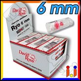 David Ross Microbocchini Ryo 6mm in plastica riutilizzabili per sigarette slim - Box 24 Blister da 10
