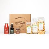 Gift box with typical products from Puglia