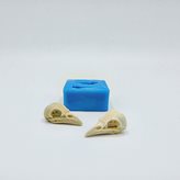 Stampo silicone morbido 2 Teschi Corvo 3D