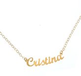 Collana con nome grande personalizzabile in oro Facco Gioielli P020 - Charm : Nessuno, Colore oro : Giallo-Nome: Marisol