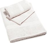 Set asciugamani bagno 1+1 in spugna di cotone con cesello jacquard- minorca. - Colore : Azzurro, Misura : Set asc 1+1