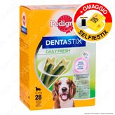 Pedigree Dentastix Fresh Medium per l'igiene orale del cane - Confezione da 28 Stick
