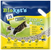 Biokat's ECO LIGHT EXTRA - Lettiera Agglomerante Naturale con Carbone Attivo Smaltibile in WC - 5 lt